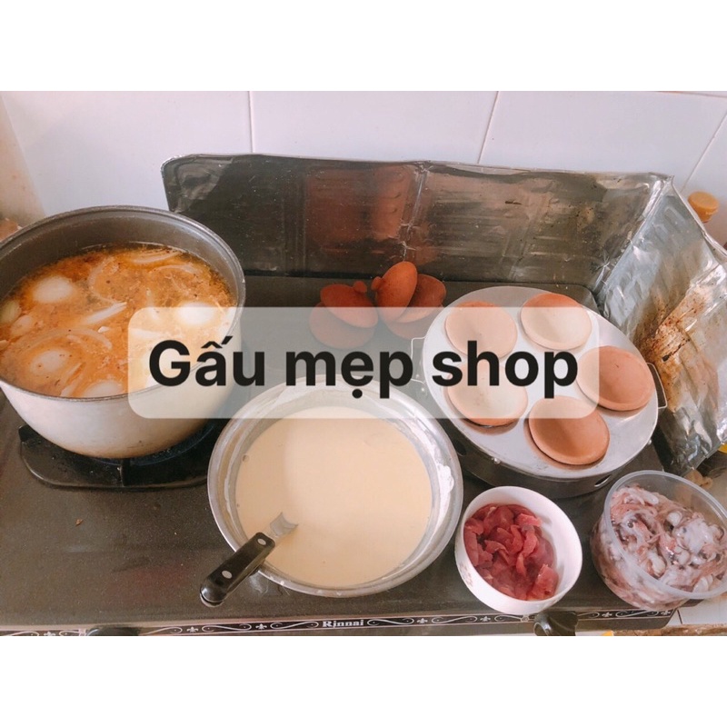 BỘ KHUÔN BÁNH CĂN INOX 5 BÁNH ĐẤT