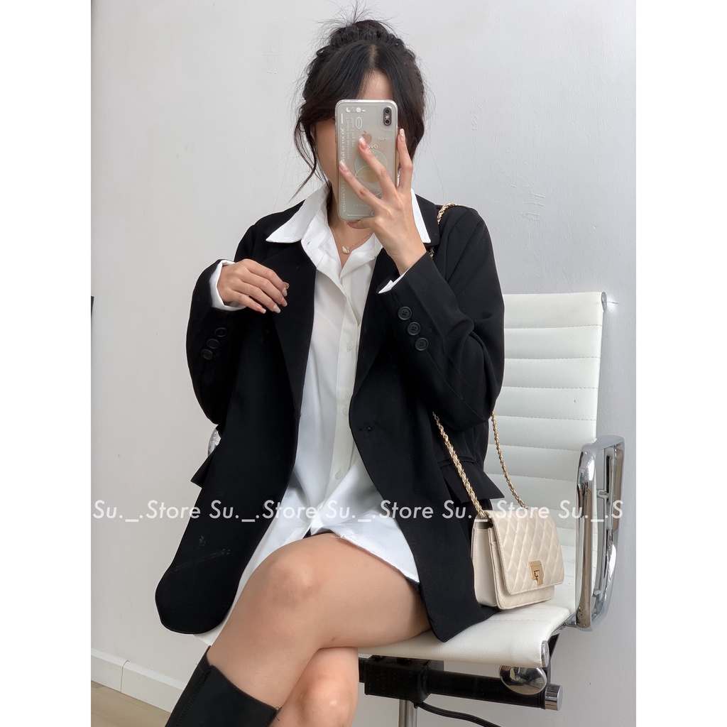 Áo sơ mi voan dài tay 1 túi trước A2021 SUSTORE