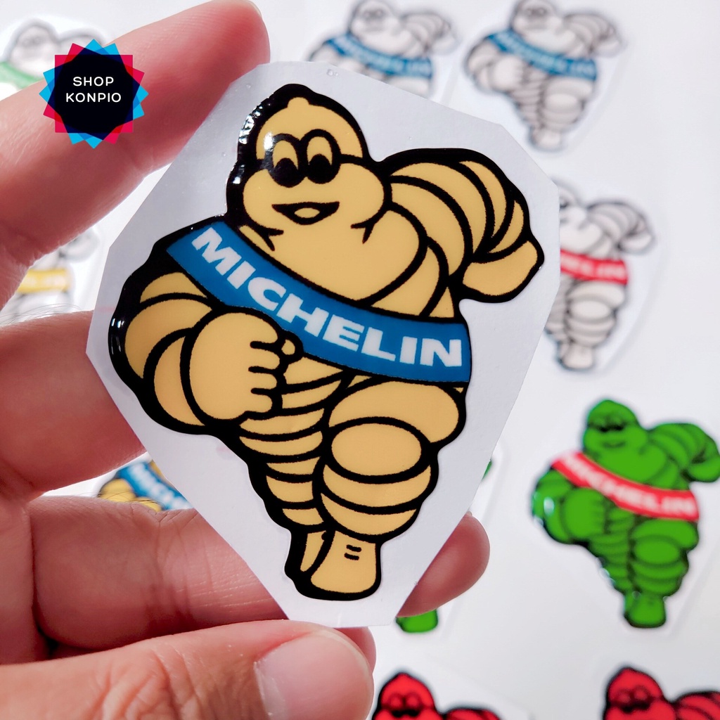 Tem Nổi Michelin Dán Xe, Mũ Bảo Hiểm Chống Thấm Nước Chống Bay Màu