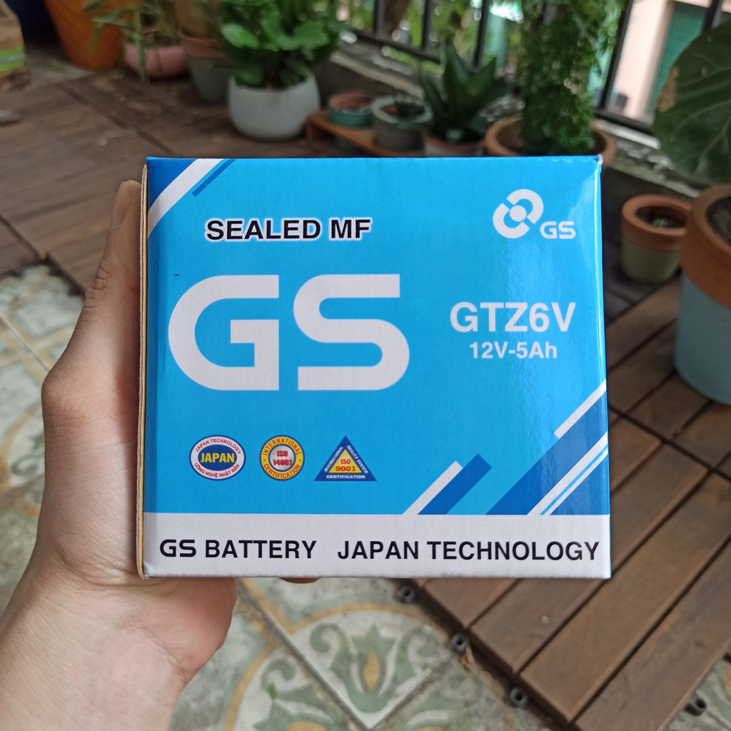 Bình ắc quy xe máy GS 12V-5Ah GTZ6V xe PCX, Lead mới