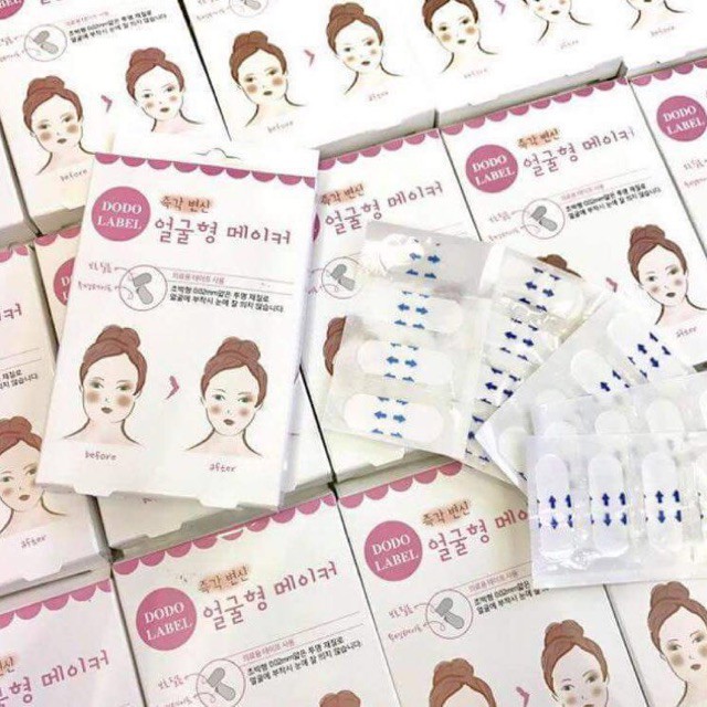 [FREESHIP 99K] Miếng dán thon gọn mặt Dodo Label (40 miếng)