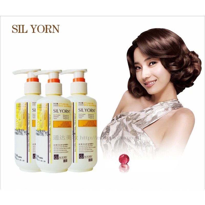 GEL VUỐT TÓC XOĂN SIL YORN TẠO BÓNG TẠO KIỂU GIỮ NẾP TÓC XOĂN 1000ML