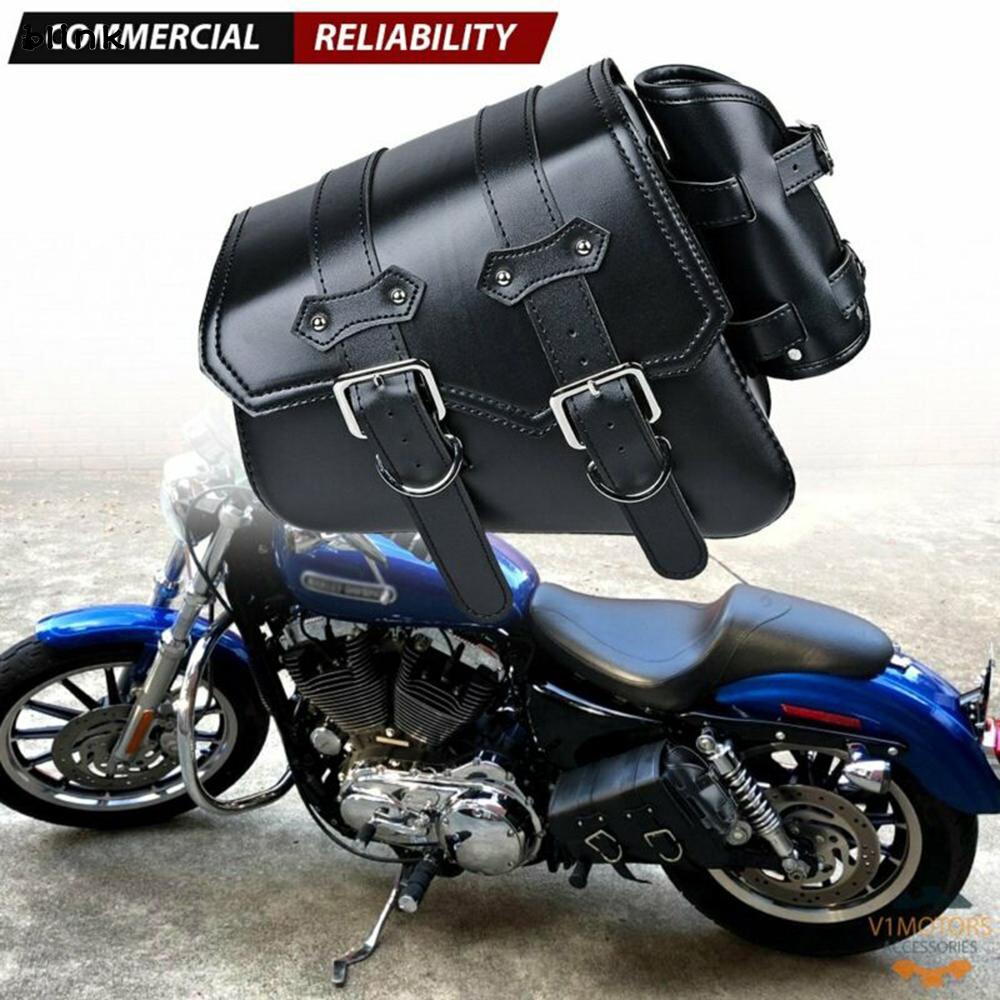 Túi Da Pu Gắn Yên Xe Harley Sportster Xl 883 1200 48 72 Series Đa Năng
