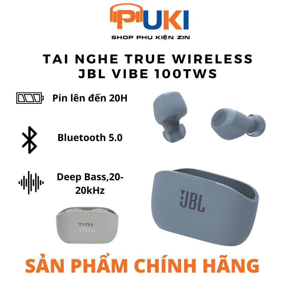 Tai nghe True Wireless JBL Vibe 100TWS - tai nghe in ear nhét tai nhỏ gọn | Hàng Chính Hãng |