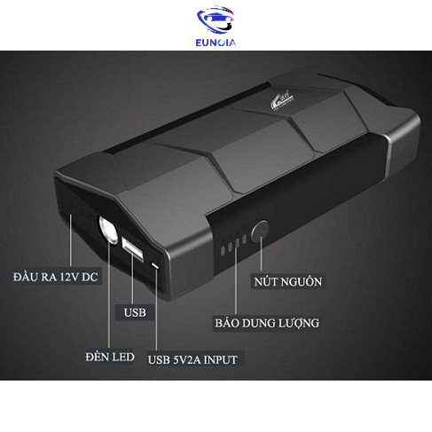 Bộ kích nổ bình ắc quy ô tô xe máy kiêm sạc điện dự phòng đa năng 12v - Shop phụ kiện đồ chơi oto xe hơi EUNOIA