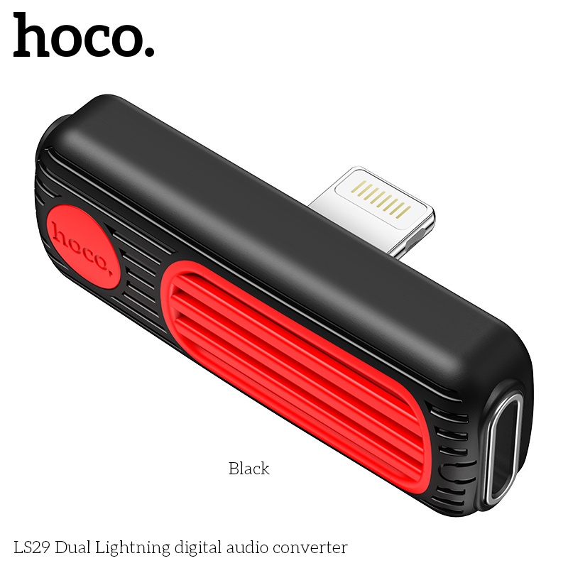 Đầu chuyển đổi cổng sạc  HOCO LS29 2 trong 1 cho  12 11 Pro Max XR 8 7 tiện dụng
