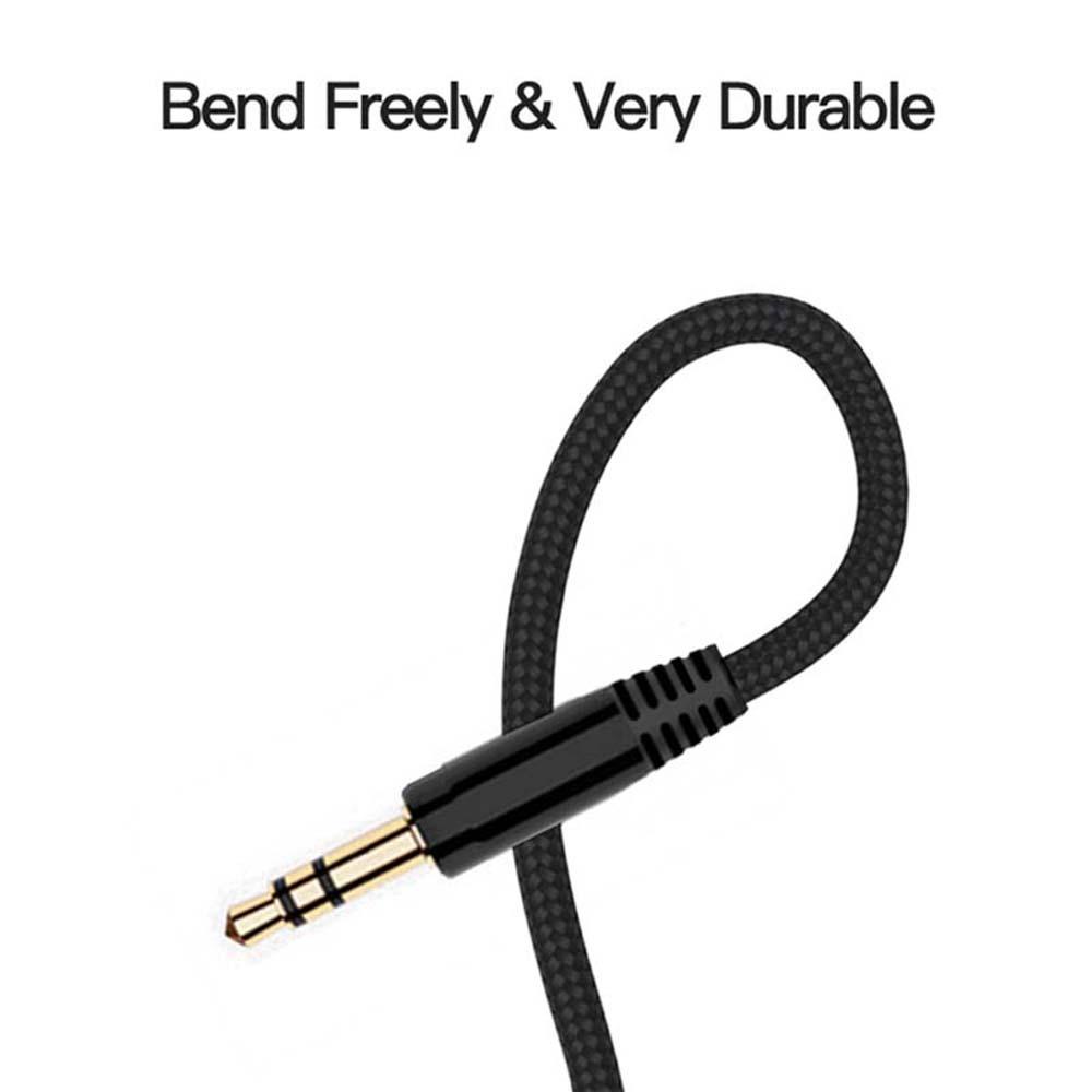 Dây Cáp Âm Thanh 26Eddie 26Eddie Cho Loa Điện Thoại|Dây Cáp Âm Thanh Bện Sợi Nylon Chuyển Đổi Từ Đầu Cắm 3.5mm Sang Cổng Cắm 3.5mm Cho Xe Hơi
