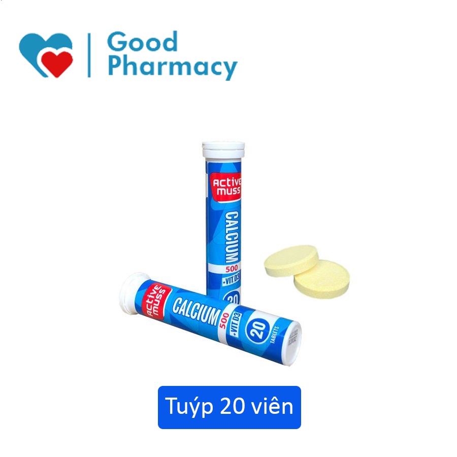 Viên sủi Calcium 500 + Vitamin D3 giúp bổ sung calci, vitamin D3 cho cơ thể, giảm loãng xương, người bị thiếu calci