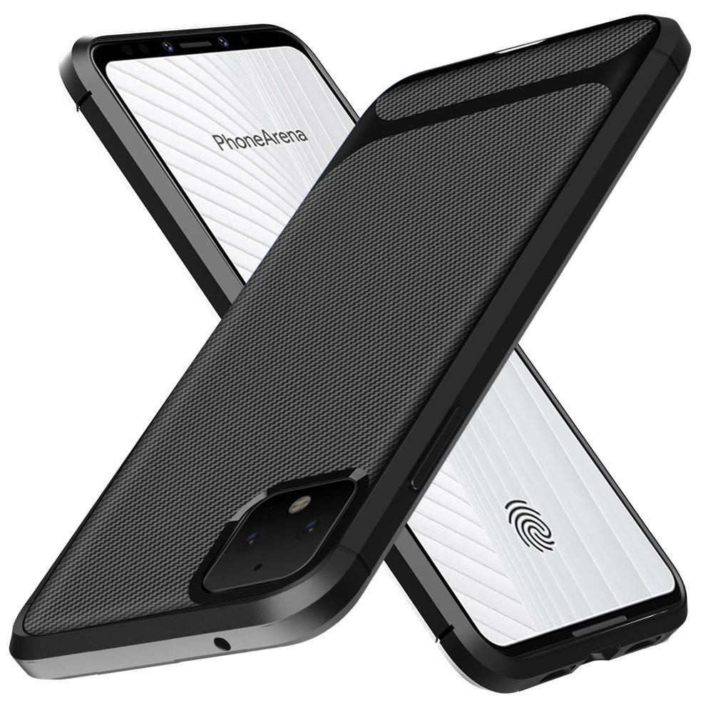 Ốp điện thoại silicone mềm dệt sợi carbon cho GOOGLE PIXEL 3A 4 XL 4A 4XL 3AXL