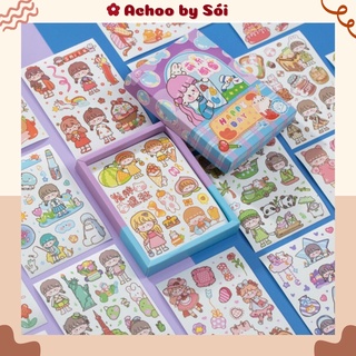 Set bìa hình dán sticker Dream series, set nhãn dán, hình dán trang trí
