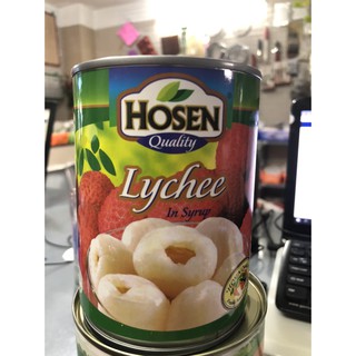 Vải Ngâm Đóng Hộp Hosen lon 565g