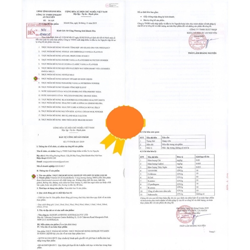 Vitamin D3 Ostelin Úc cho bé