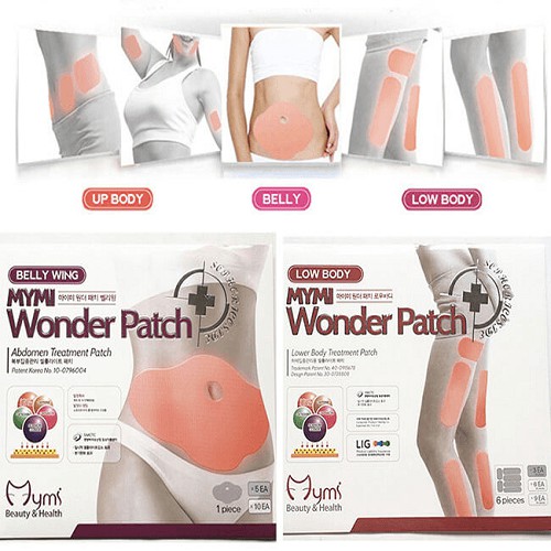 Hộp 5 Miếng Dán Tan Mỡ Bụng Wonder Patch Lấy Lại Vóc Dáng Sau Sinh