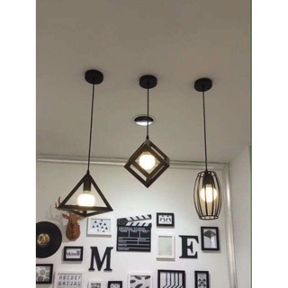 ĐÈN THẢ TRANG TRÍ BÀN ĂN QUÁN CAFE-NHÀ HÀNG-Tròn . Vuông . Tam Giác- Kèm Bóng