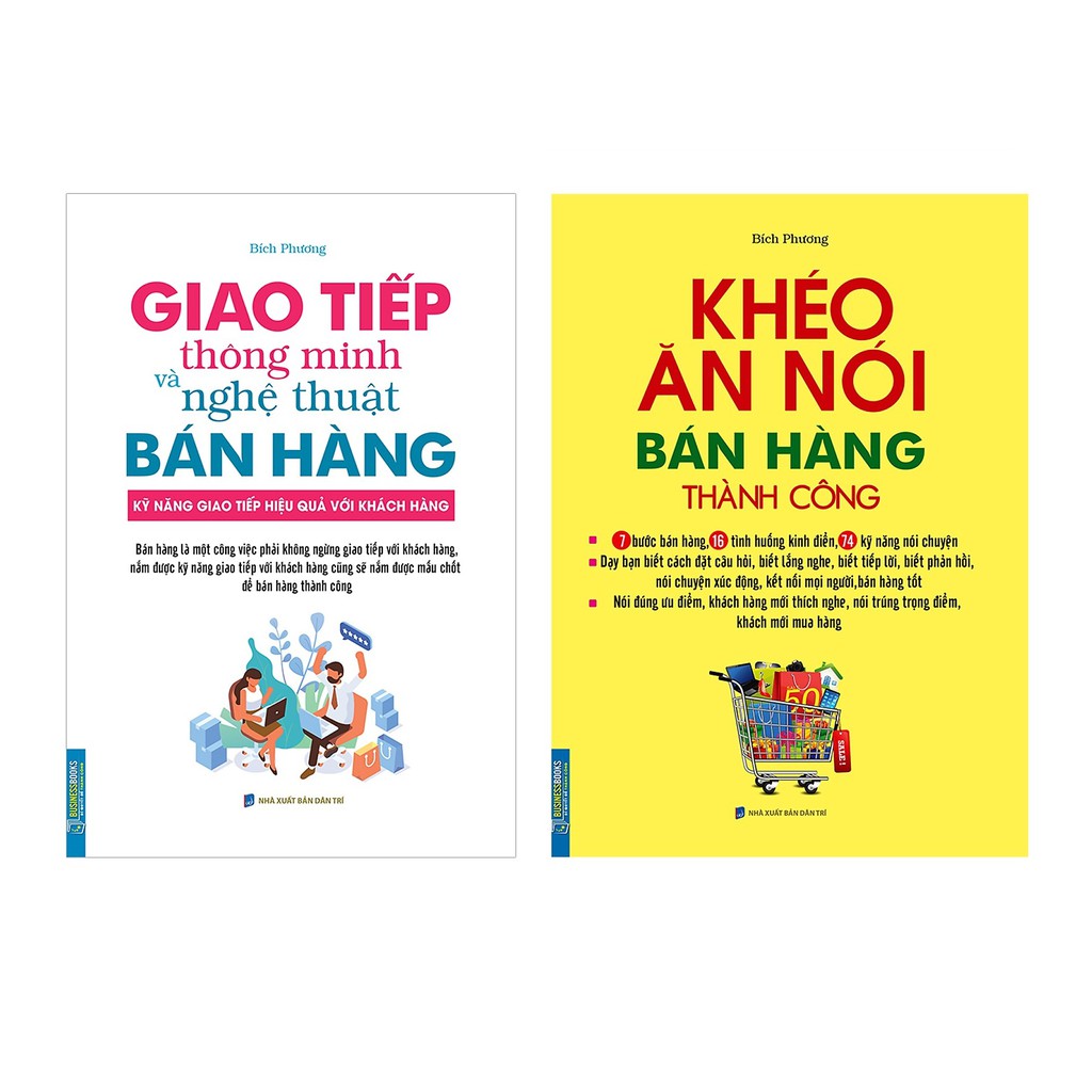 Sách - Combo Khéo ăn nói bán hàng thành công + Giao tiếp thông minh và nghệ thuật bán hàng