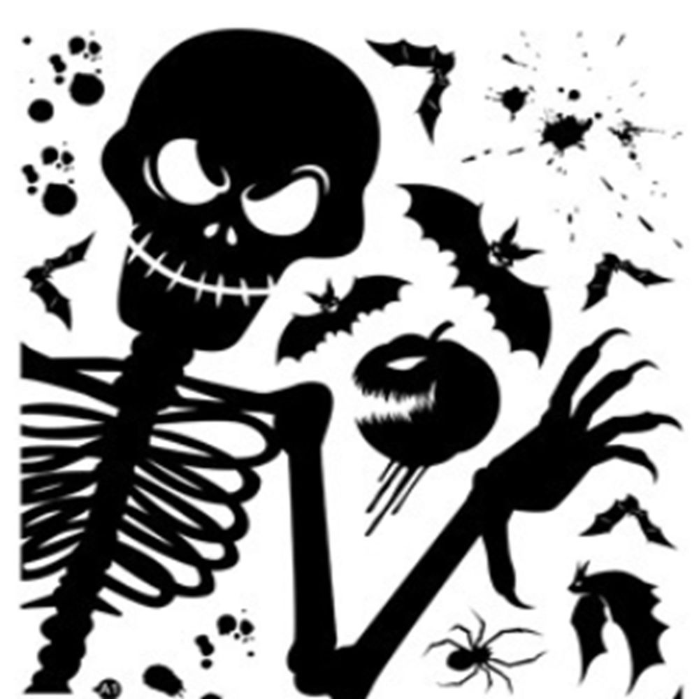 Epoch Giấy Dán Tường Tự Dính Họa Tiết Phù Thủy Trang Trí Halloween