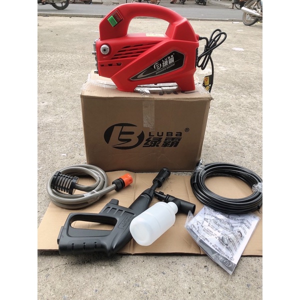MÁY RỬA XE MINI HÀNG CAO CẤP LUBA 1.600 💯 % lõi đồng