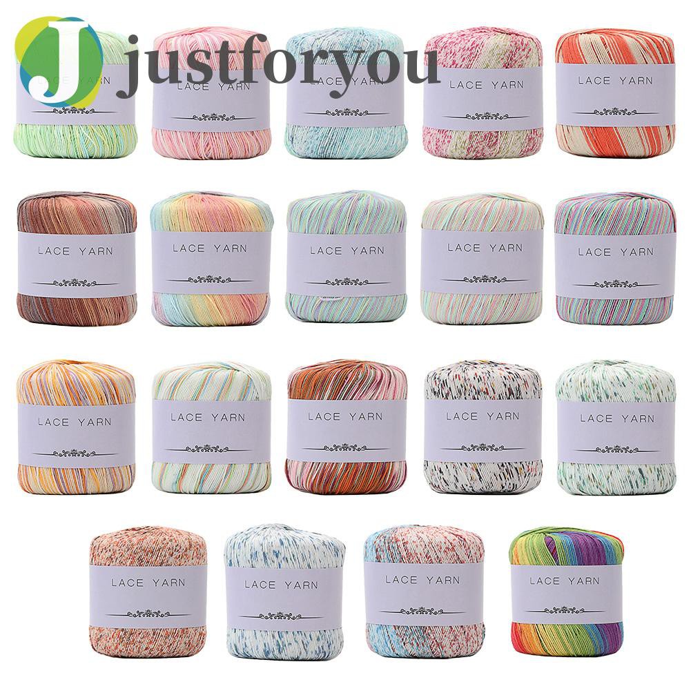 Justforyou2 40g 10Strands Worsted Section-dyed DIY Crochet Thread Knitting Sweater Yarn
