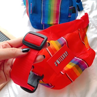 TÚI ĐEO CHÉO VẢI BỐ POLY COLORFUL