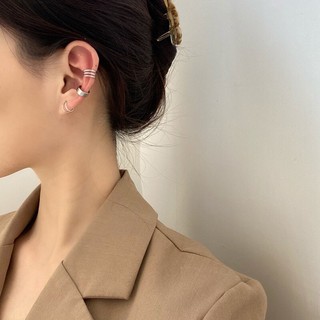 Set khuyên tai 3 cái dạng móc cá tính không cần bấm lỗ syle Hàn Quốc phong cách thời trang độc lạ hot trend