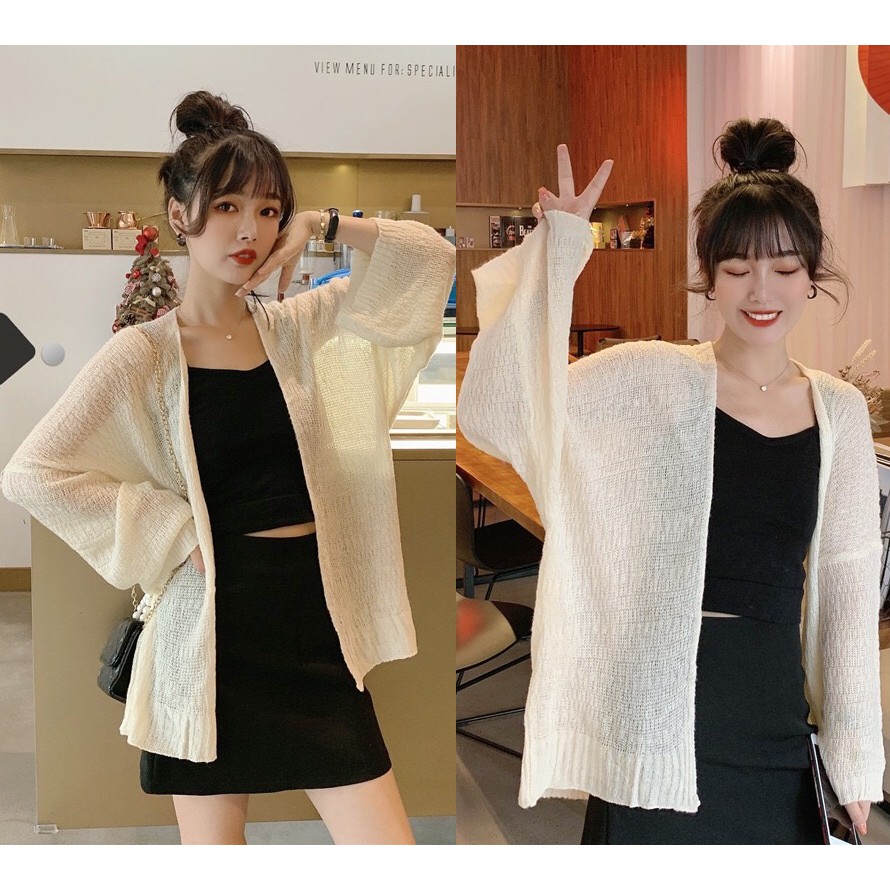 ÁO CARDIGAN DỆT KIM ÁO KHOÁC THOI TRANG CÔNG SỞ SỰ KIỆN SIÊU XINH (video ảnh thật )