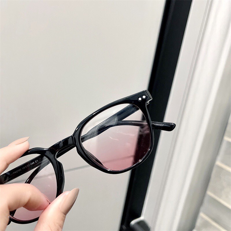 Mắt kính nữ má hồng thời trang phong cách Ulzzang Hottrend 2022 chống tia UV mới nhất kính mát mắt Ombre siêu cute 096