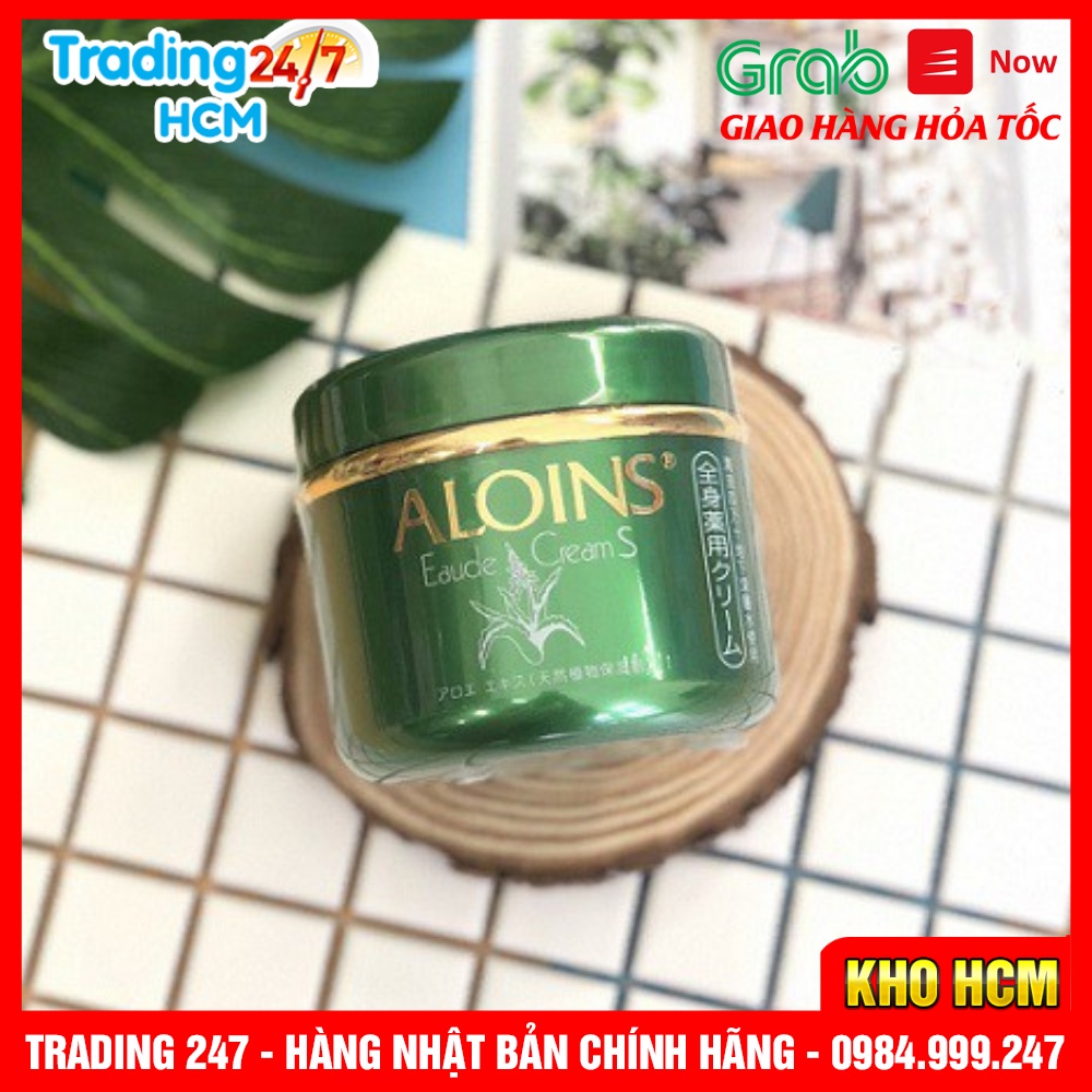 [Hỏa tốc HCM] Kem lô hội Aloins Eaude Cream S 185g dưỡng trắng da và dưỡng ẩm toàn thân nội địa Nhật bản