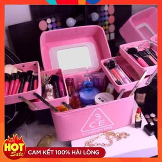 [FreeShip – Hàng Loại 1] Thùng đựng đồ trang điểm 3 tầng 3CE - Hộp đựng mỹ phẩm - Đồ Gia Dụng Tiện Ích