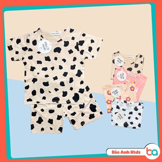 Bộ Cộc Tay Minky Mom Cho Bé Trai Bé Gái - Chất Thun Lạnh Cho Bé - Co Giãn Tốt Mềm Mịn Thấm Hút Mồ Hôi (BA10)