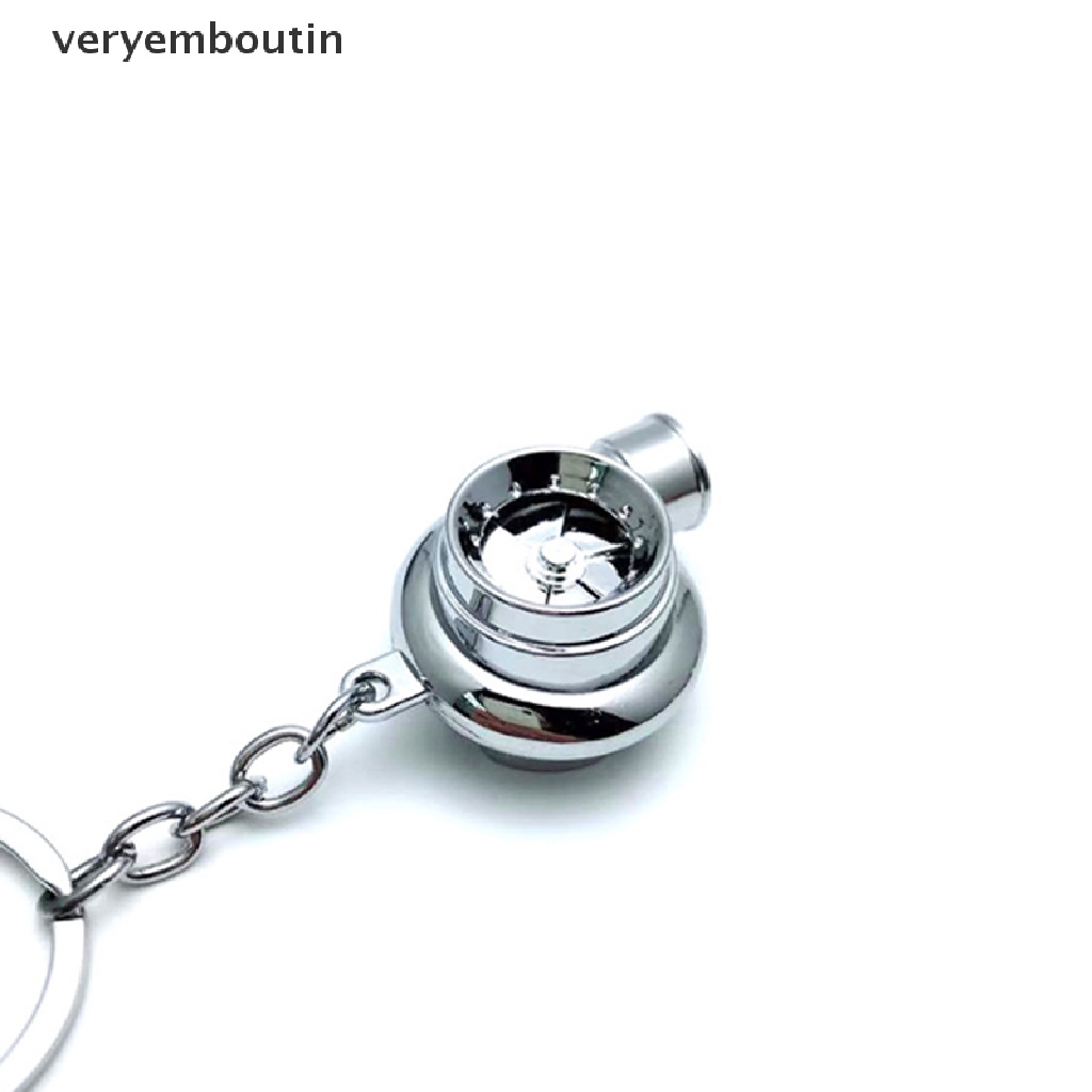 Móc khóa kiêm củ sạc turbo bằng kim loại màu crom tiện dụng