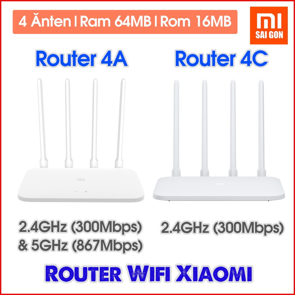 Router Wifi Xiaomi Gen 4C ; 4A