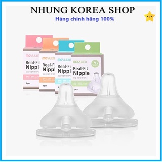 Núm ti bình sữa moyuum korea chính hãng-mềm như ti mẹ- hàng nội địa hàn quốc