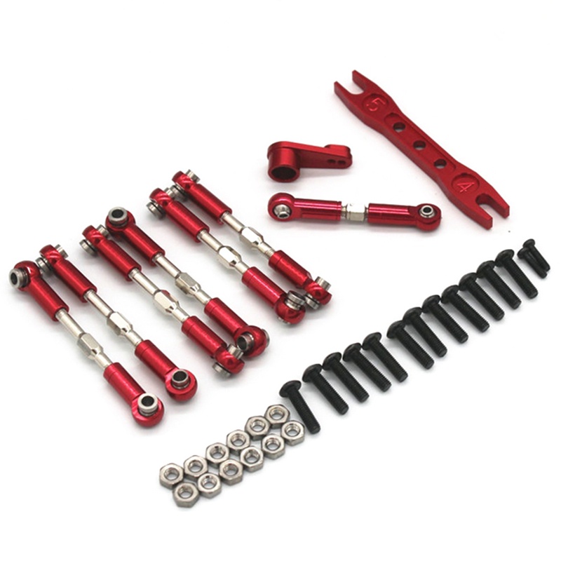 Thanh Kéo Kim Loại Có Thể Điều Chỉnh Cho Wltoys 144001 144010 124016 124017 124019 Phụ Tùng Nâng Cấp Xe RC