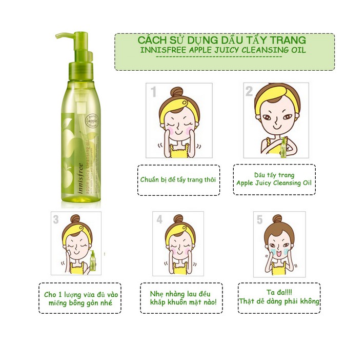 Dầu Tẩy Trang Táo Innisfree Apple Seed Cleansing Oil 150ml