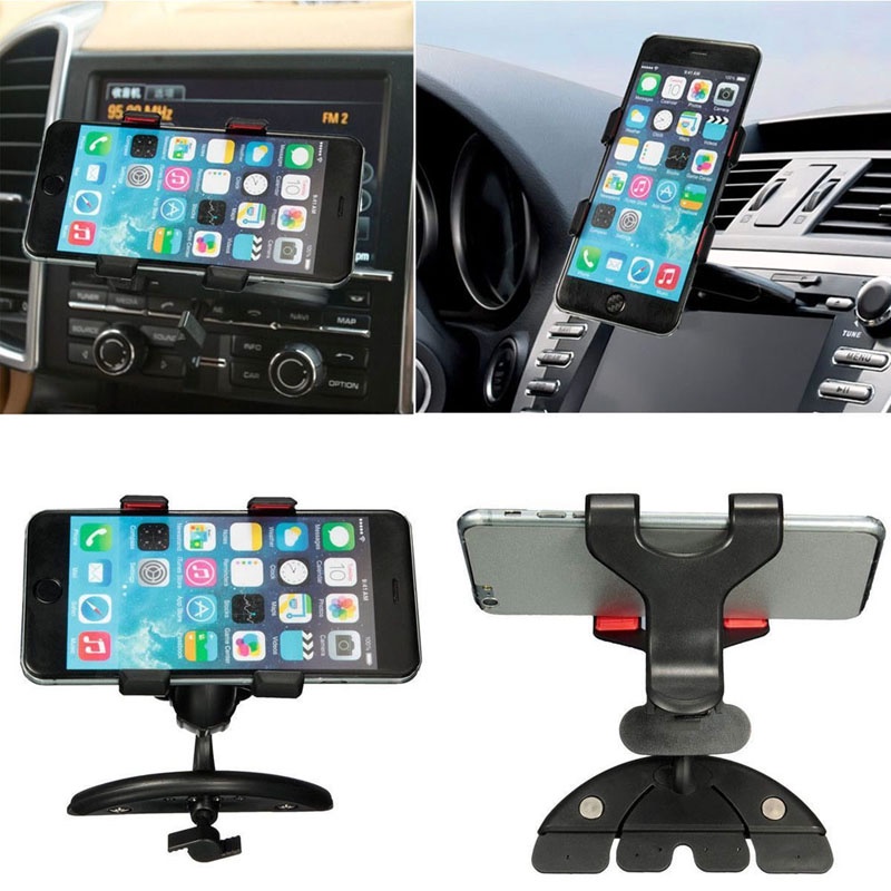 Giá Đỡ Điện Thoại / GPS Xoay 360 Độ Gắn Khe Điều Hòa Xe Hơi Tiện Dụng