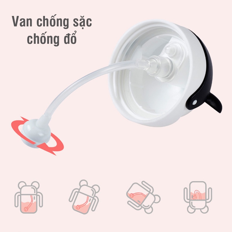 Bình tập uống nước chống sặc có tay cầm CkBebe nhựa Tritan 240ml