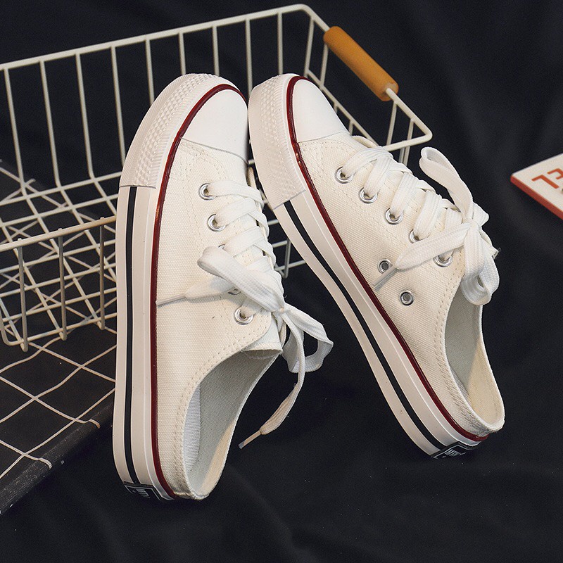 Giày Thể Thao Sneaker Nữ Đế Bệt,Vải Mềm Canvas - Giày Sục Nữ CV Học Sinh Năng Động Trẻ Trung HOT TREND