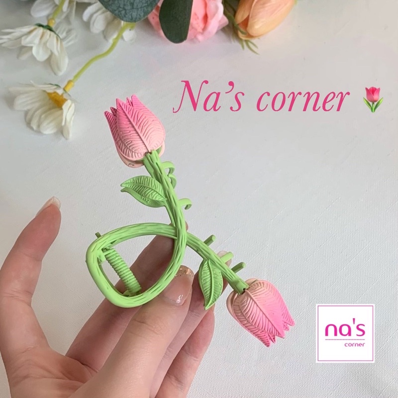 Kẹp tóc kim loại hoa hồng hoa cúc gấu thỏ nơ bền chắc