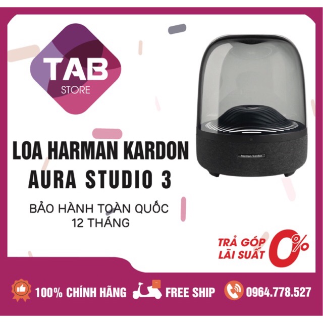 [Mã ELTECHZONE giảm 6% đơn 500K] Loa Bluetooth Harman Kardon Aura Studio 3 - Mới Chính Hãng (Bảo Hành 12T)