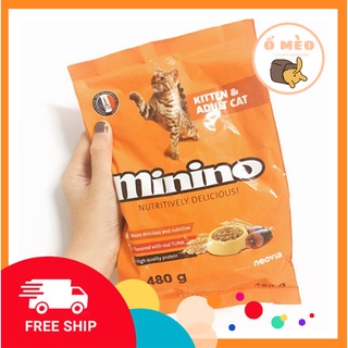 Hạt thức ăn cho mèo Minino 480g