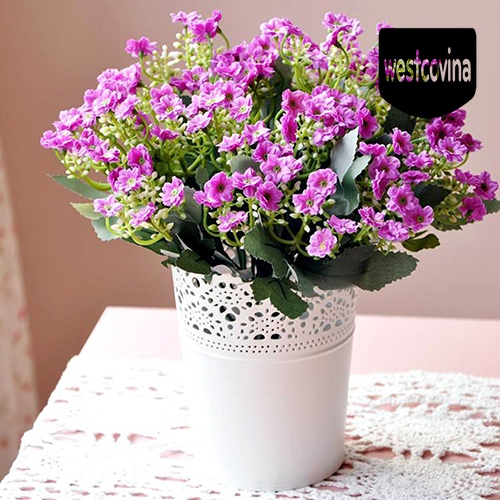 [Hot]☀ 1 Nhánh 6 Nhánh 36 Bông Hoa Milan Giả Bằng Lụa Trang Trí Nhà Cửa DIY