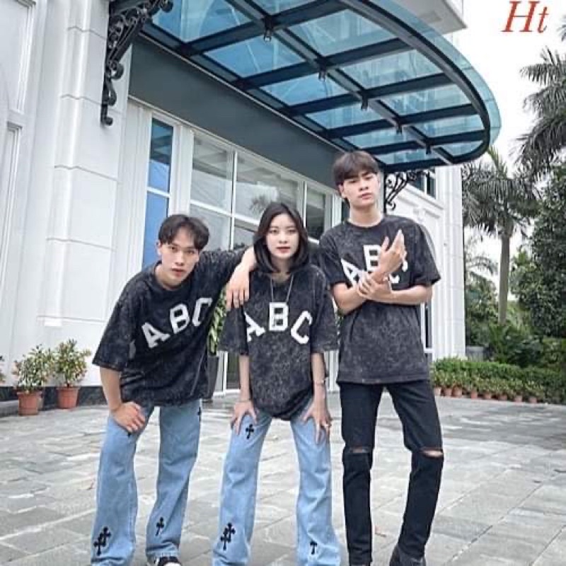 Áo loang chữ ABC H2A758