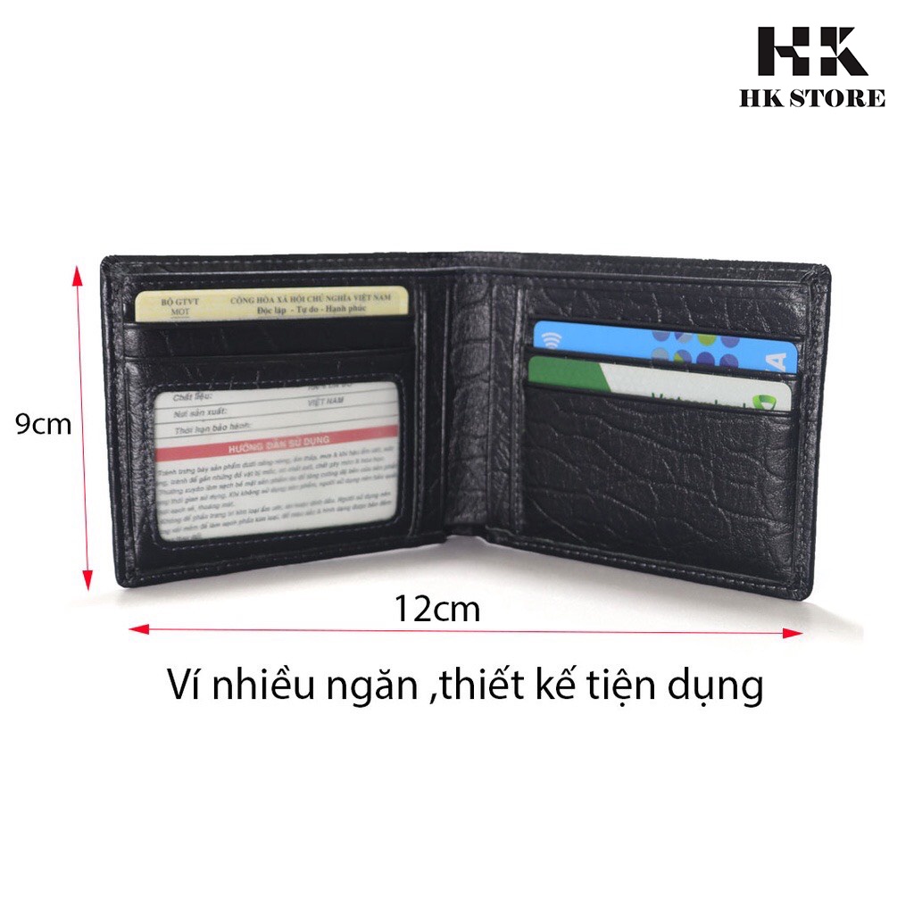 Ví nam da voi xịn - hàng cao cấp chính hãng HK.STORE da xịn mềm mại - lót da - khóa xịn - càng dùng nhiều da càng mềm.