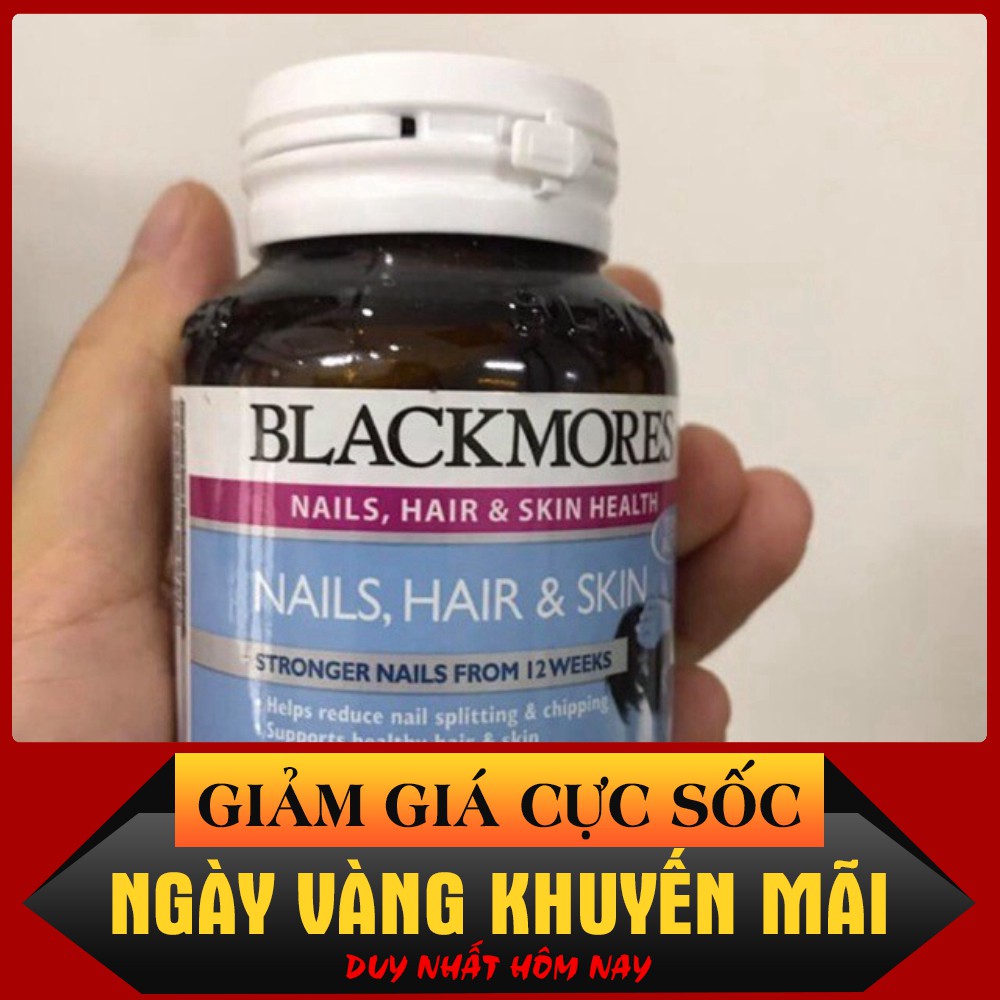 XẢ HÀNG Viên uống bổ sung Nail, Hair & skin blackmores 60 viên ÚC $$$