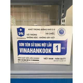 1 hộp xilanh 1ml sử dụng 1 lần (100c/hộp)