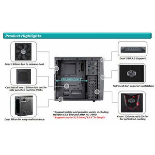 Case Cooler Master Elite K281 RC-K281-KKN1