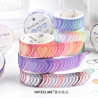 Cuộn 100 miếng dán trang trí màu macaron dễ thương
