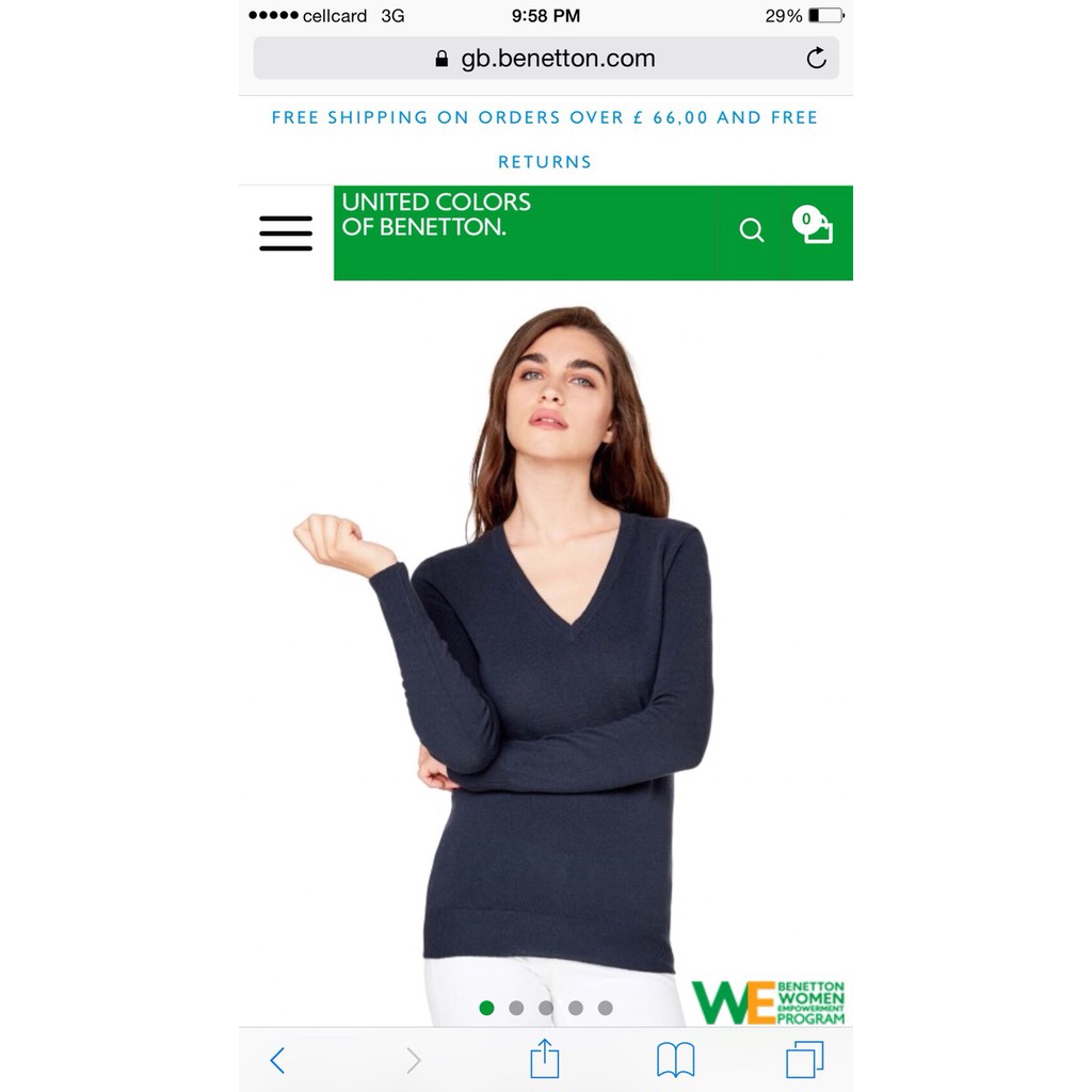 Áo len Benetton hàng cambodia xịn