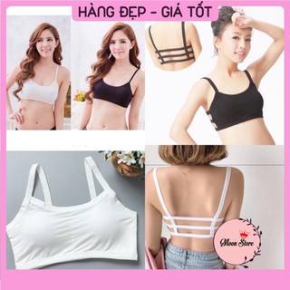 Áo lót 3 dây cotton,  áo học sinh không gọng có mút đệm  ngực BR03