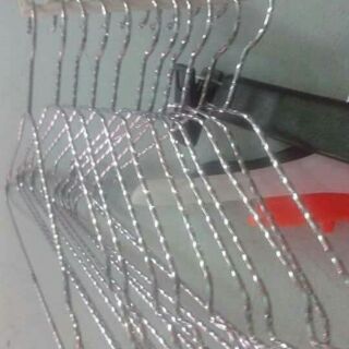 Móc treo quần áo,  móc xoắn inox combo 20 chiếc